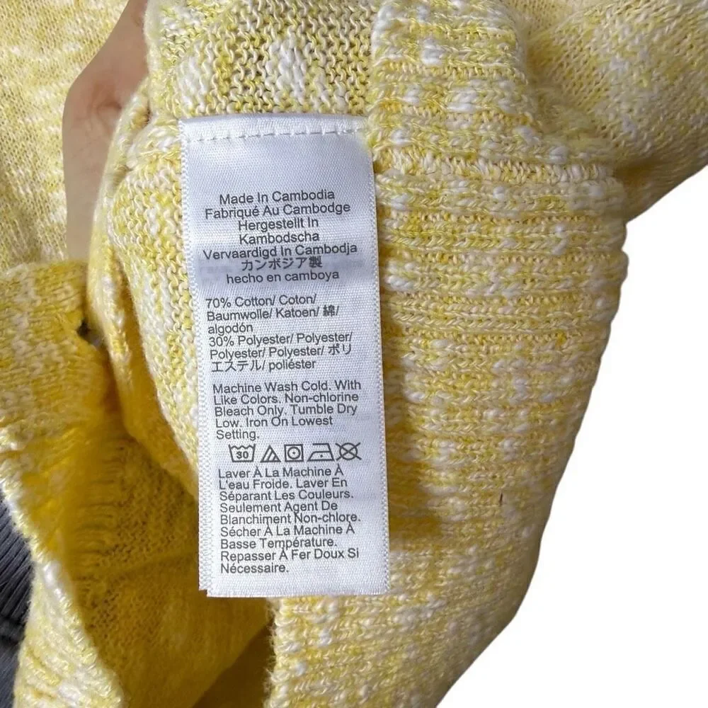 NWT J.Crew yellow cardigan size small
